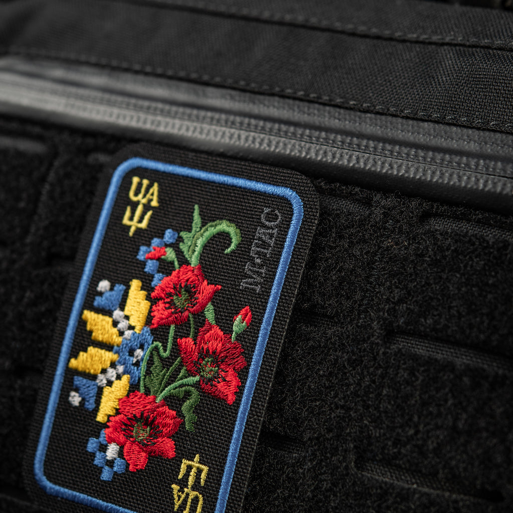 M-Tac нашивка Орнамент Мак (вишивка) Black/Yellow/Blue