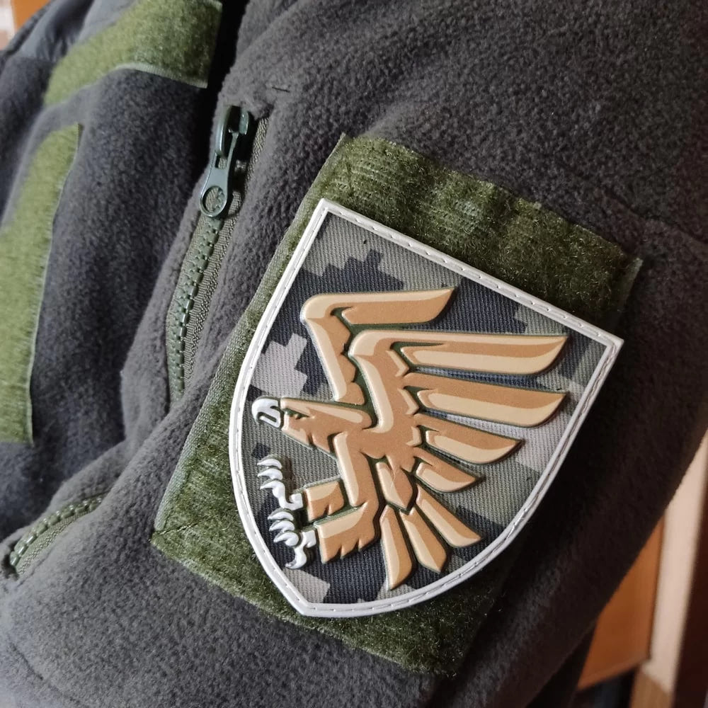 Шеврон ПВХ ЗСУ 95 окремої десантно-штурмової бригади піксель