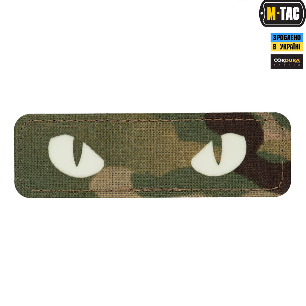 M-Tac нашивка Cat Eyes Laser Cut Multicam/світлонакопичувач