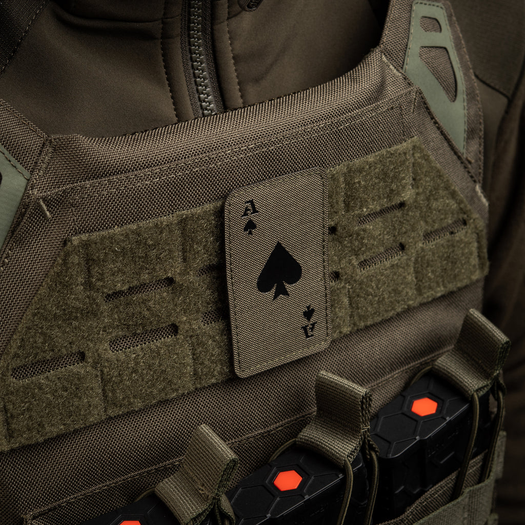 M-Tac нашивка Ace of Spades Laser Cut Ranger Green/Black