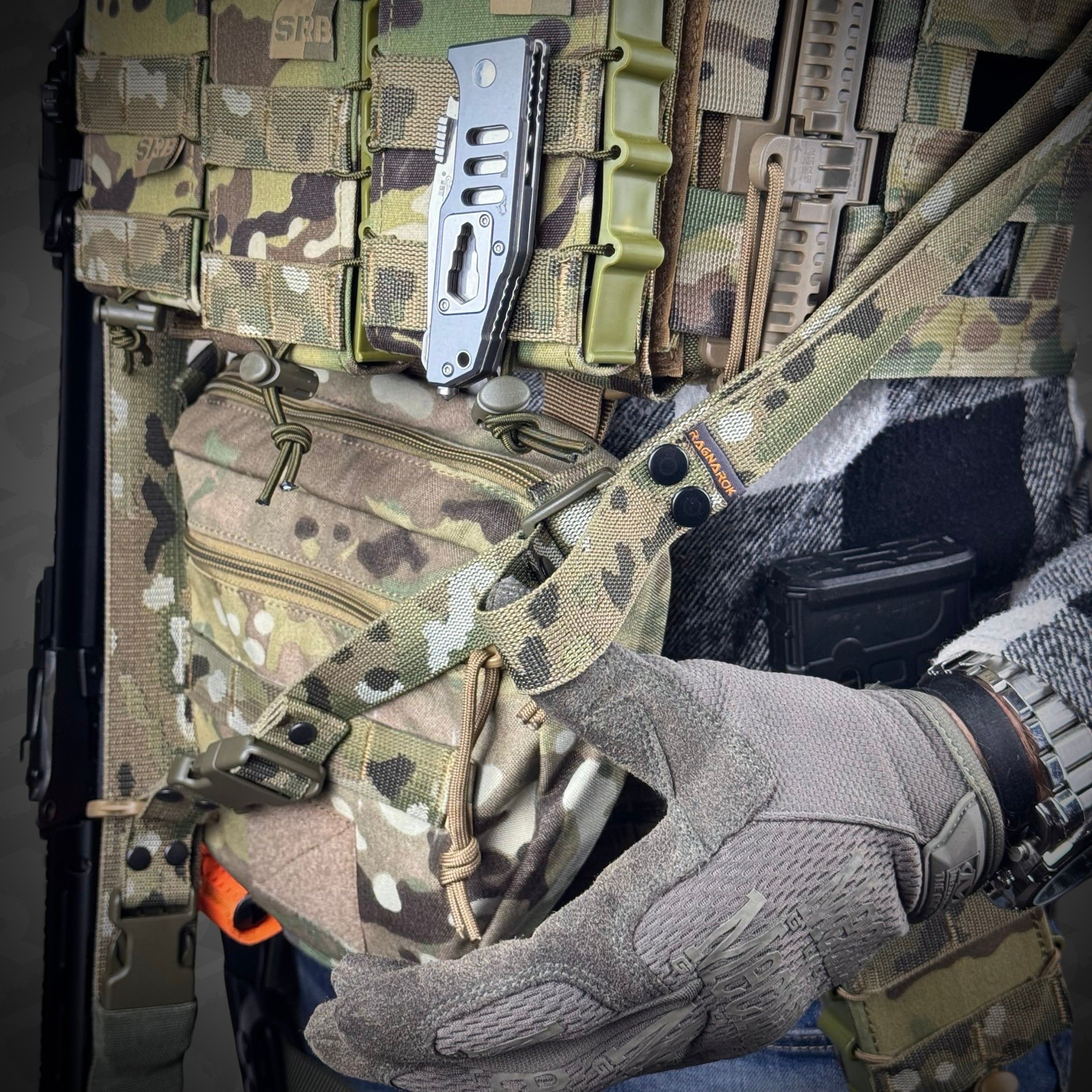Ремінь збройовий триточковий RAGNAROK "Hel" Gen.II carbine Мультикам