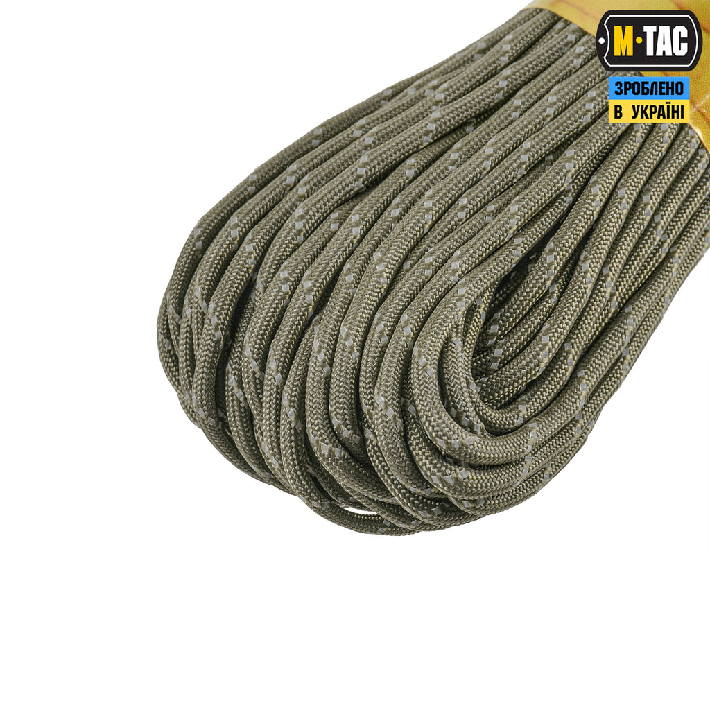 M-Tac паракорд 475 Tan Reflective 30м