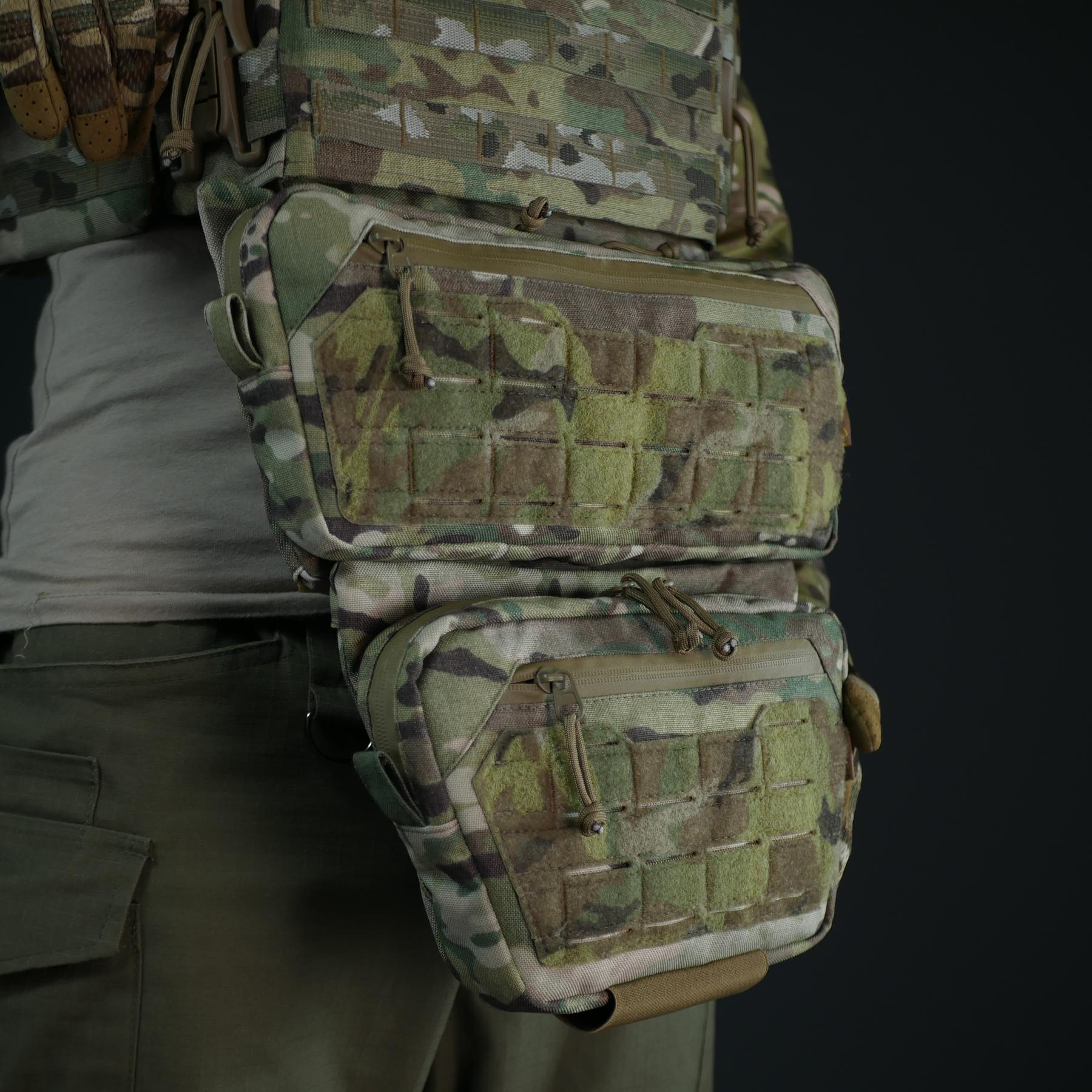 Комплект (захист живота + сумка) Militex Cordura original USA Мультикам розмір (L)