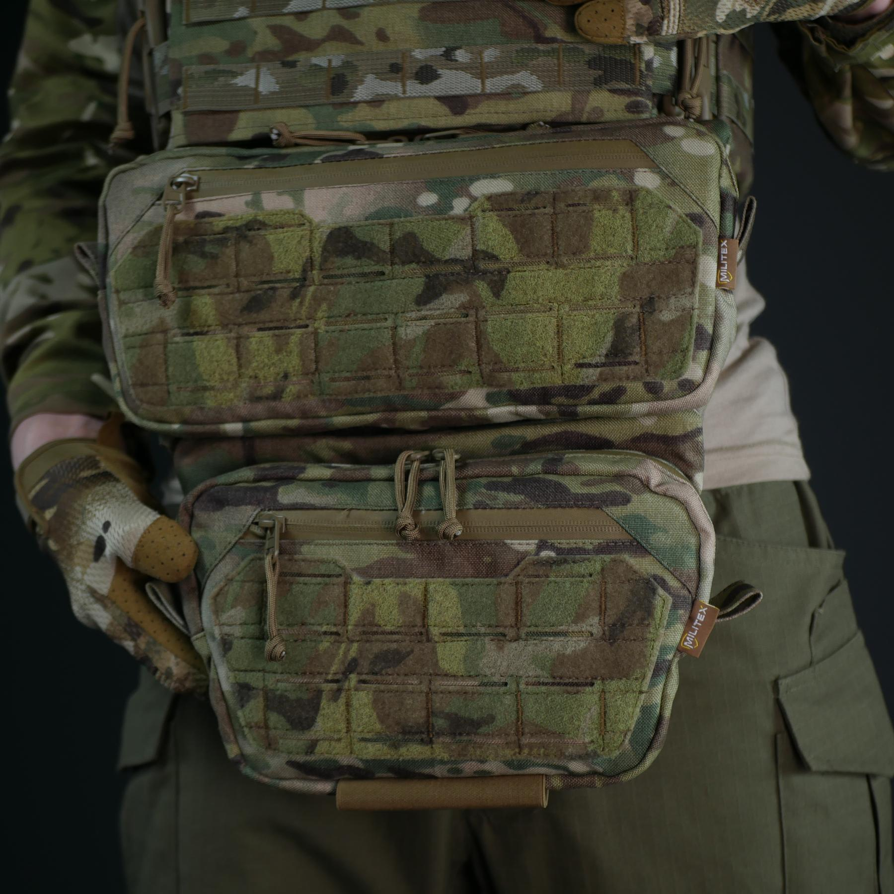 Комплект (захист живота + сумка) Militex Cordura original USA Мультикам розмір (M)