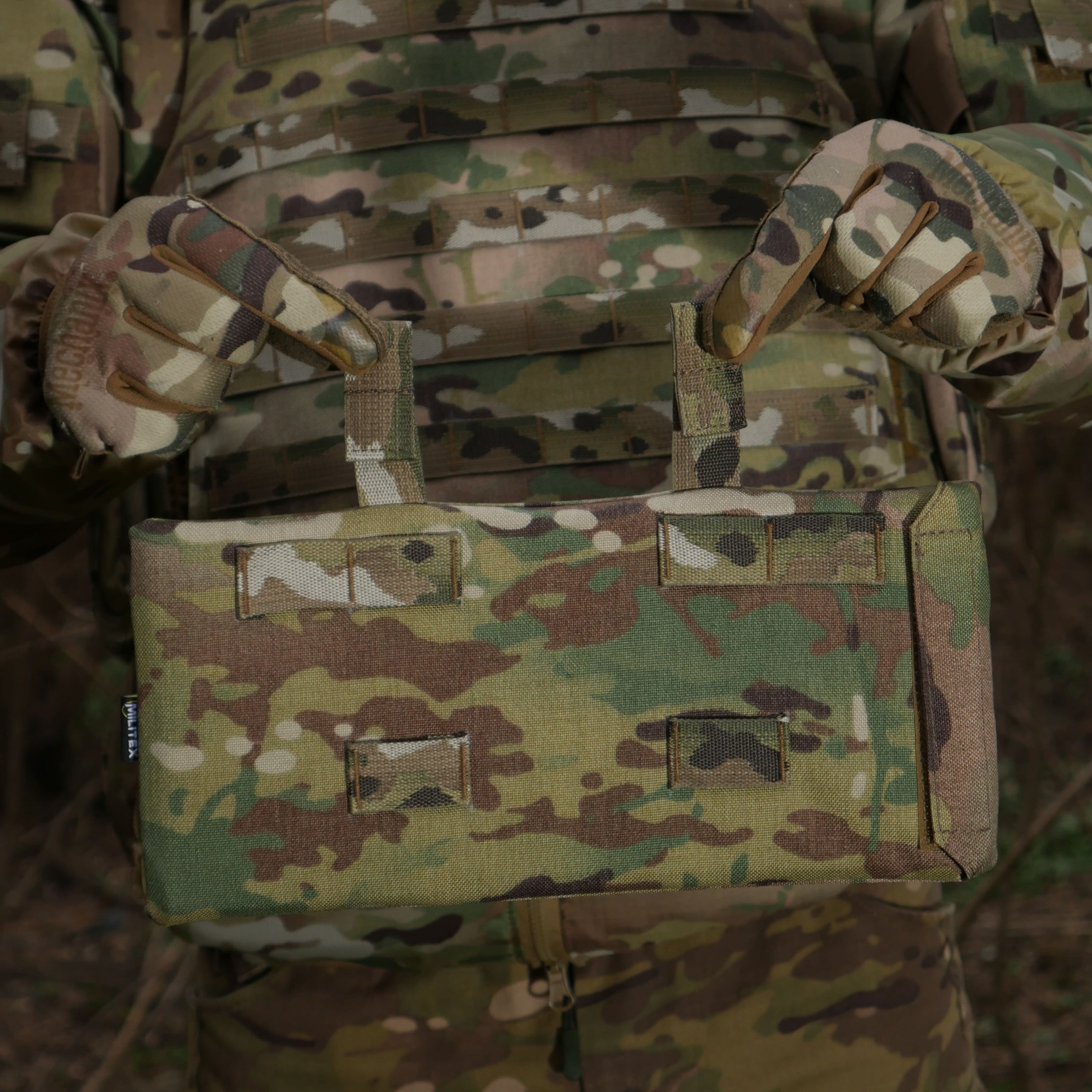 Захист попереку з балістичним пакетом 1 клас захисту Militex cordura USA Multicam