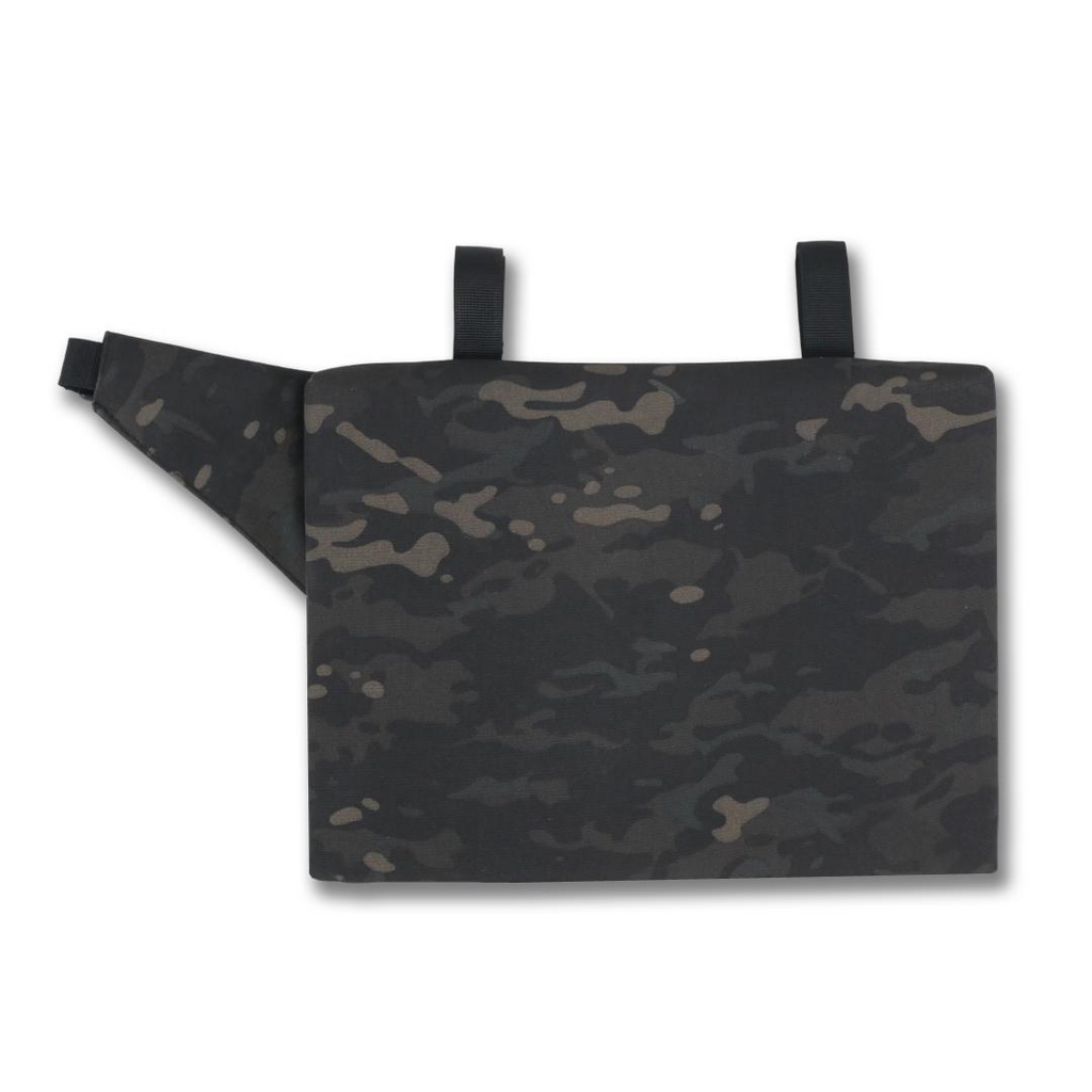 Каремат-сидушка Kiborg з балістичним пакетом 1 клас захисту Militex 20mm Cordura Black Multicam