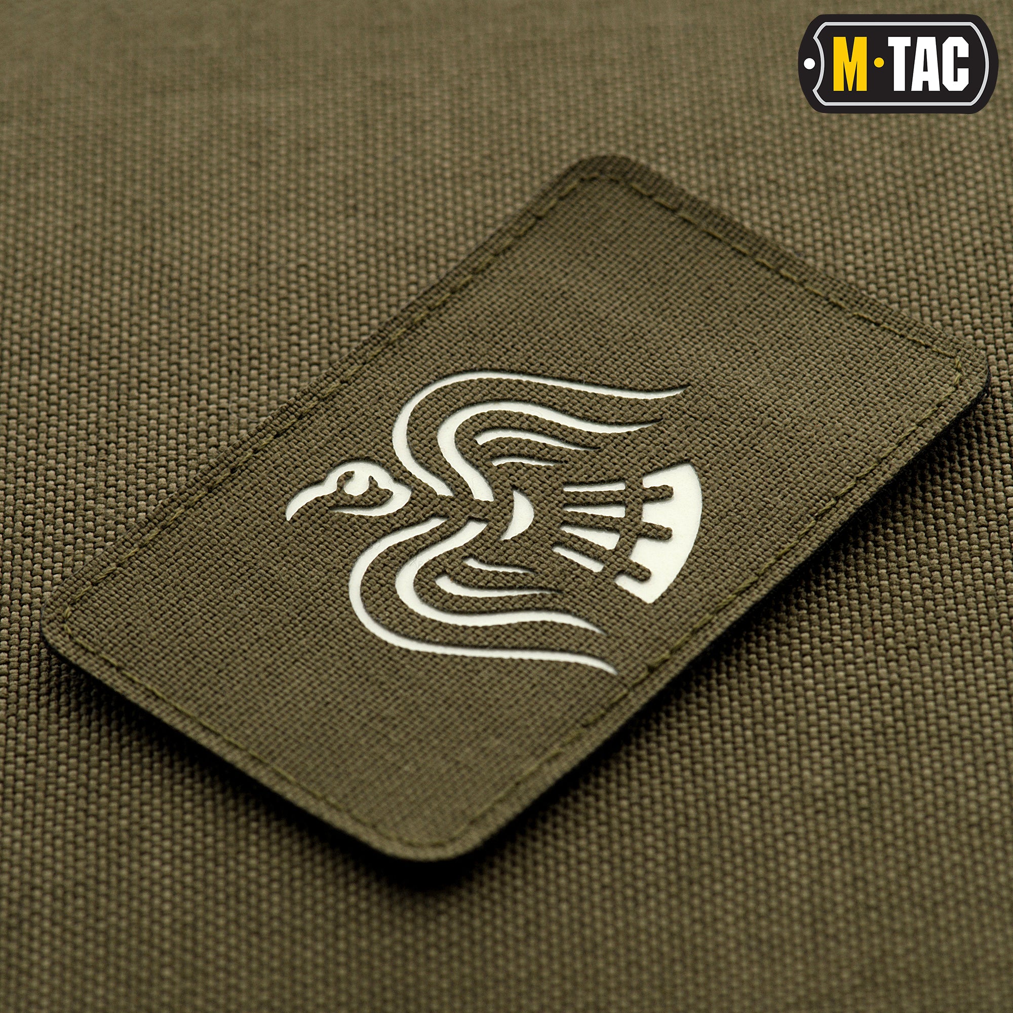 M-Tac нашивка Знамя Ворона Laser Cut Ranger Green/світлонакопичувач