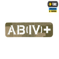 M-Tac нашивка група крові AB (IV) + наскрізна Laser Cut 25х80 MM14