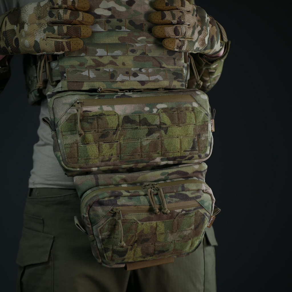 Комплект (захист живота + сумка) Militex Cordura original USA Мультикам розмір (M)