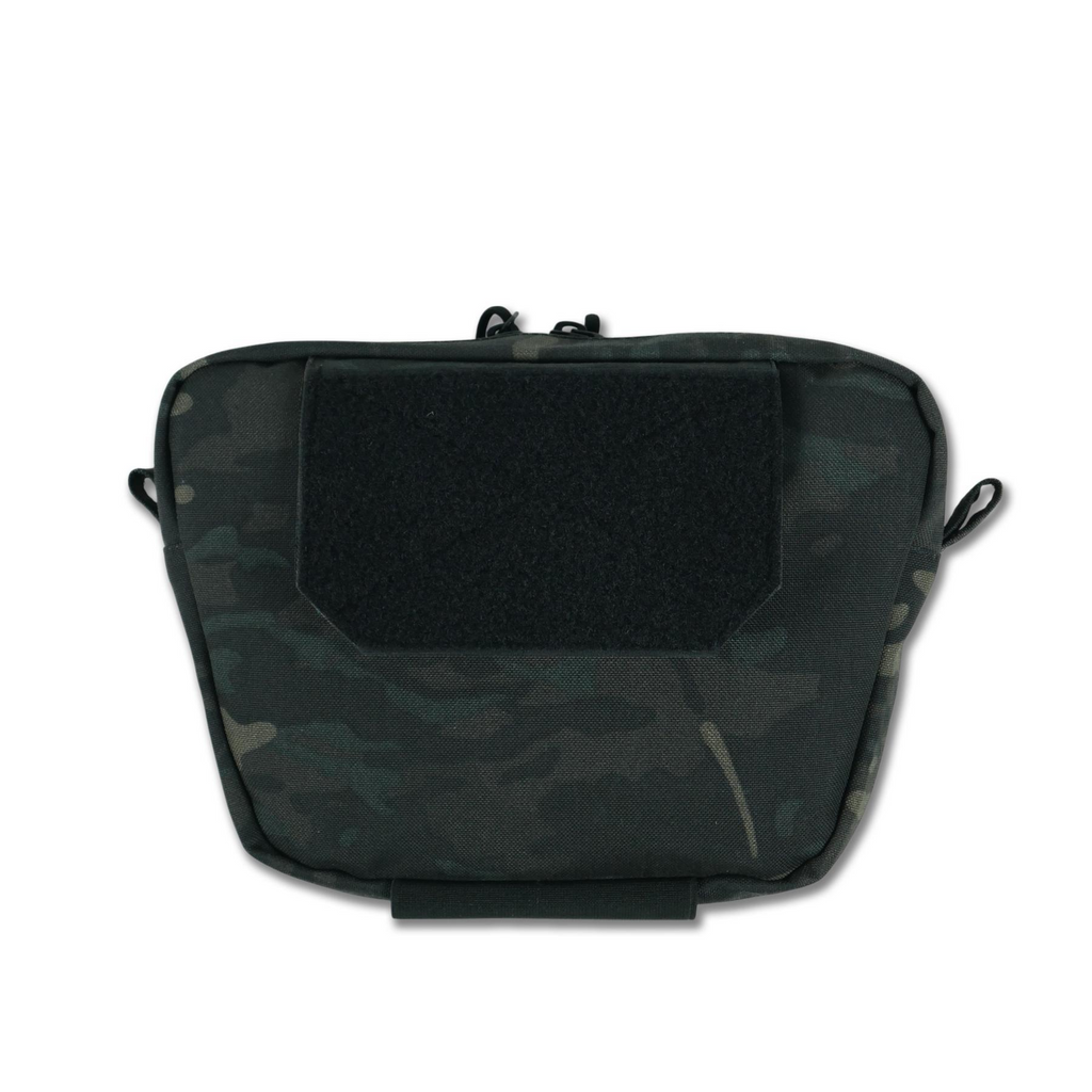 Сумка-напашник M Kiborg з балістичним пакетом 2 клас захисту PE Militex GU Сordura Black Multicam