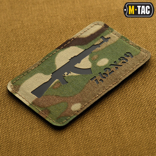 M-Tac нашивка AKM 7,62х39 Laser Cut Multicam/Black