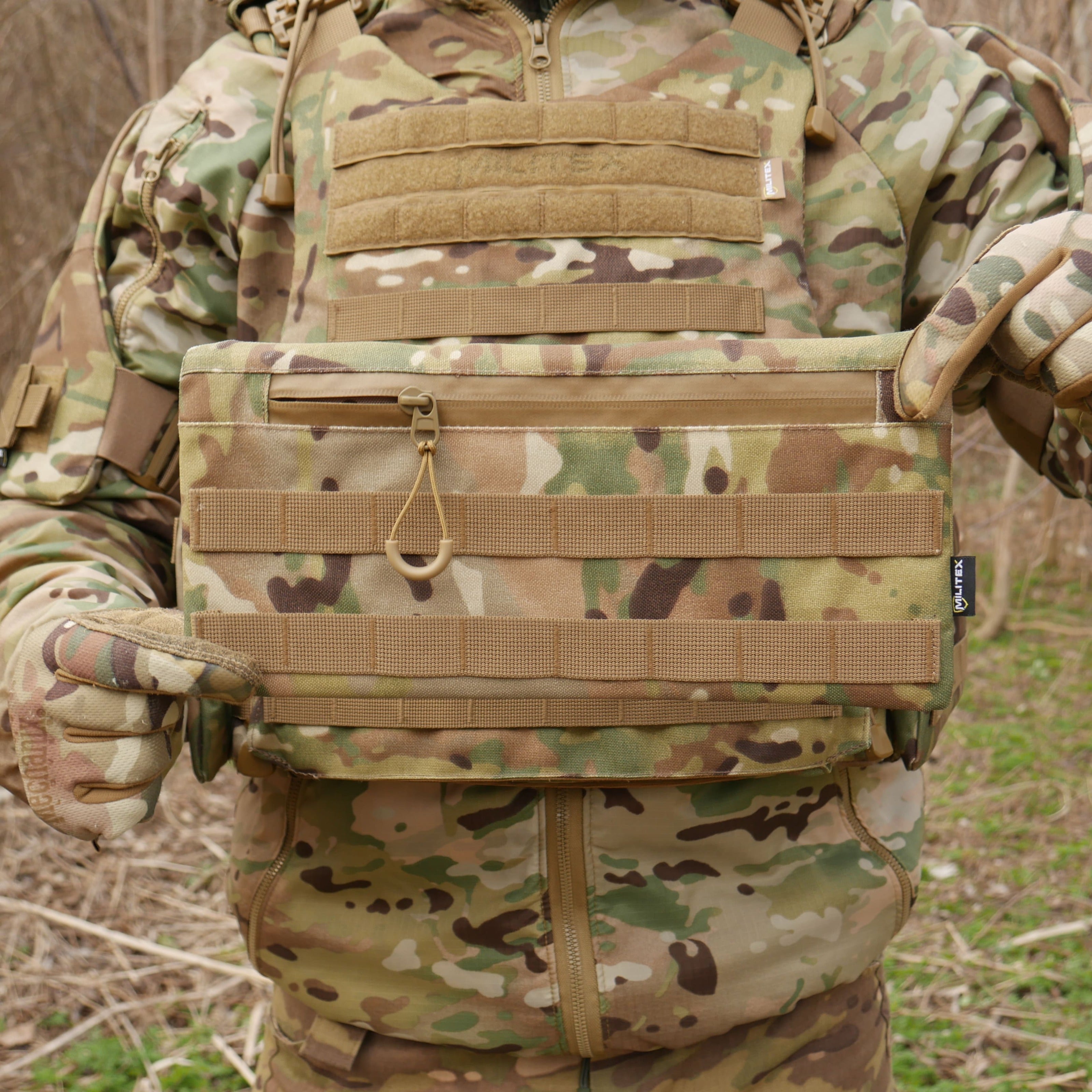 Захист живота (кишківник) Kiborg з балістичним пакетом 1 клас захисту Militex Multicam