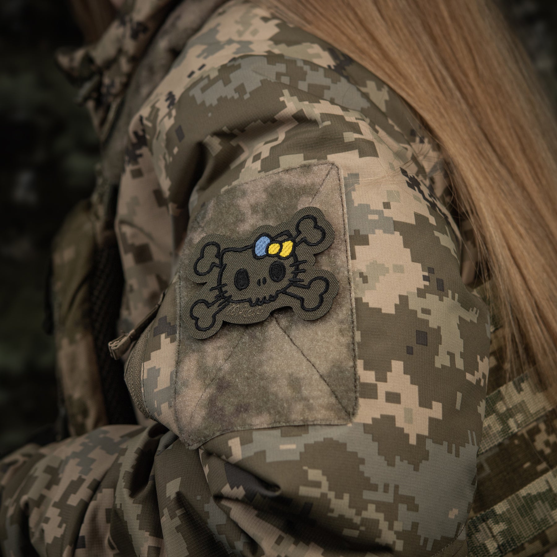 M-Tac нашивка KITTY контур (вишивка) Ranger Green