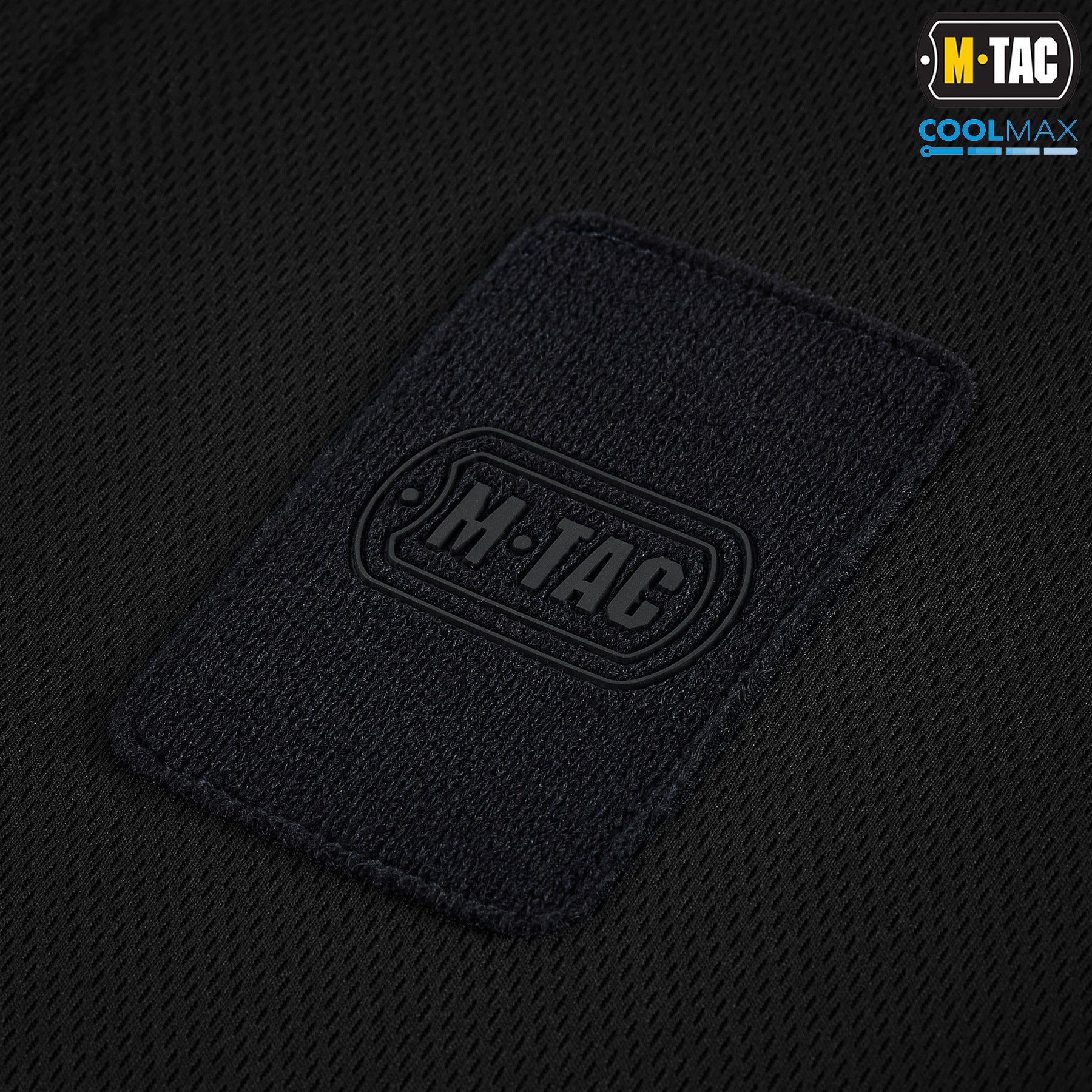 M-Tac поло Elite Tactical Coolmax Black/Dark Navy Blue