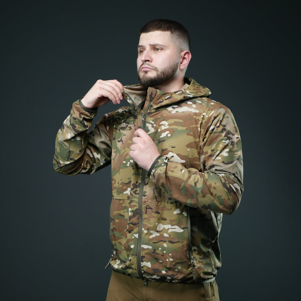 Літня штормова куртка BR Multicam | Вітро- та вологозахист | Легка та дихаюча