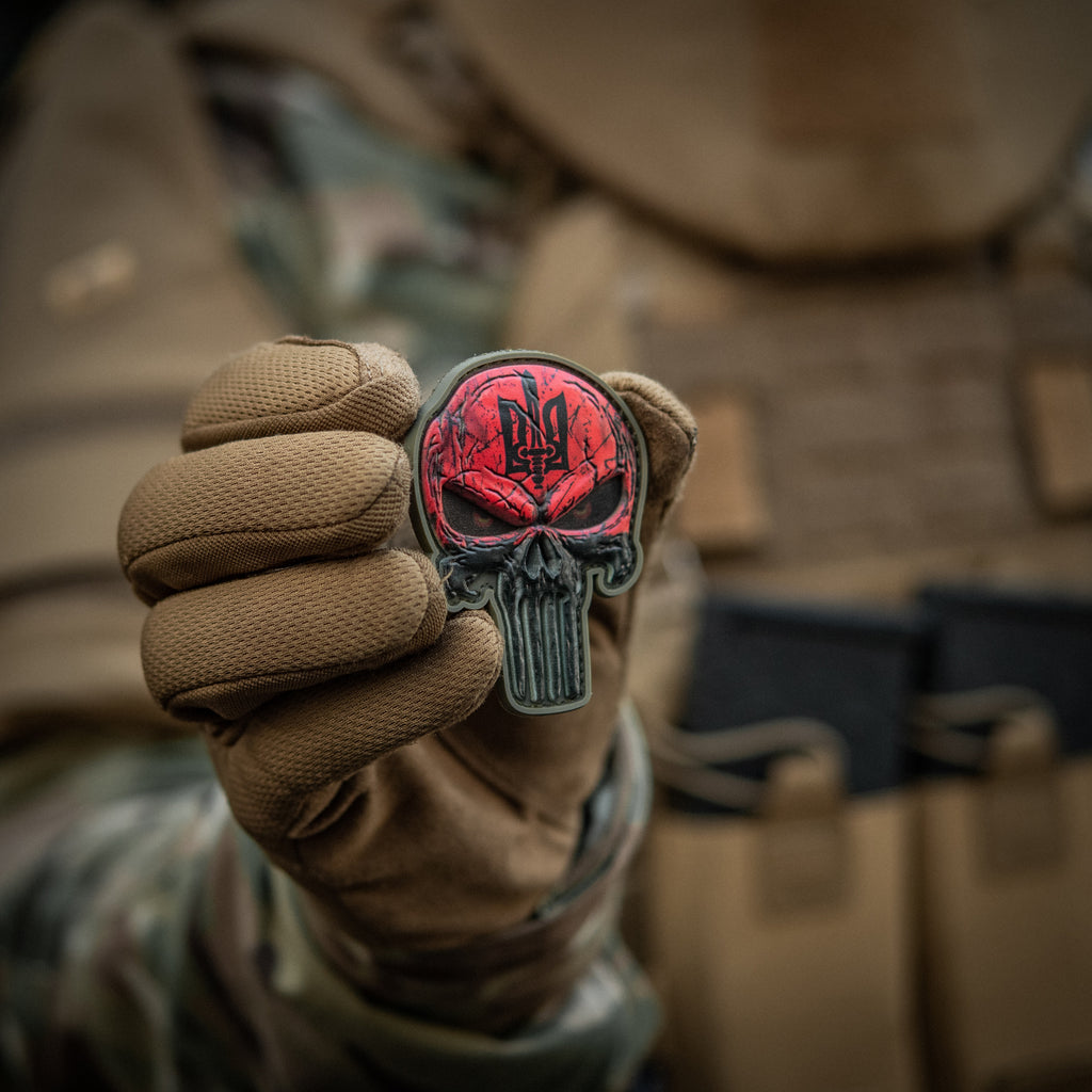 M-Tac нашивка Punisher Червоний