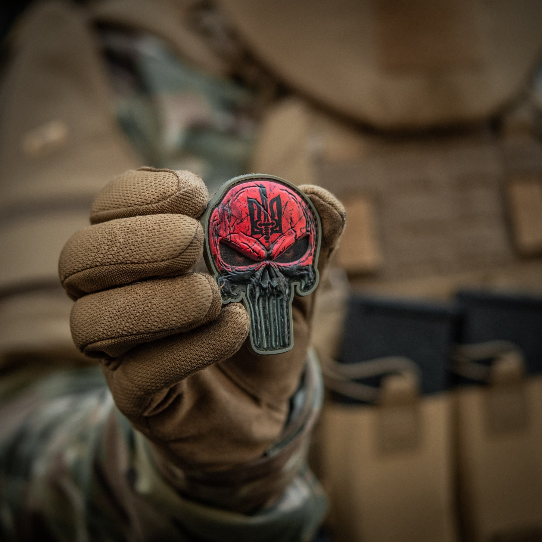 M-Tac нашивка Punisher Червоний