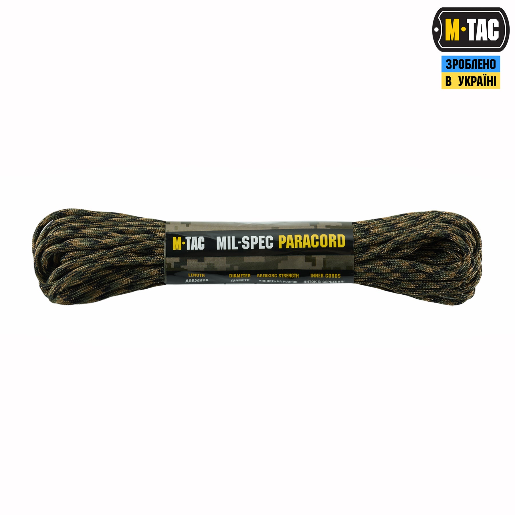M-Tac паракорд 550 mil-spec 15m Woodland Marpat