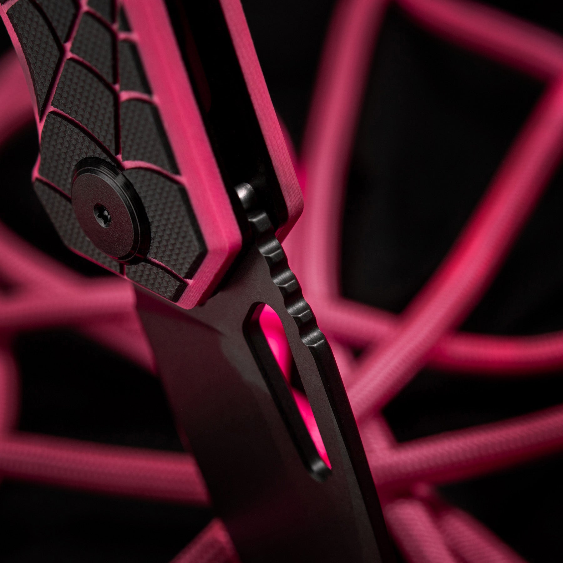 M-Tac ніж складний Type 12 Spider Web Black/Pink