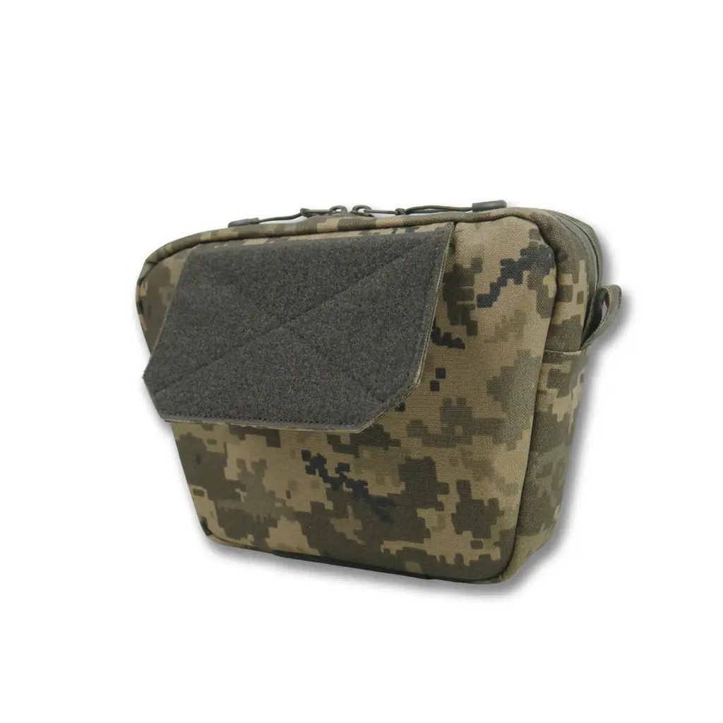 Сумка-напашник M Kiborg з балістичним пакетом 1 клас захисту Militex GU Сordura Pixel