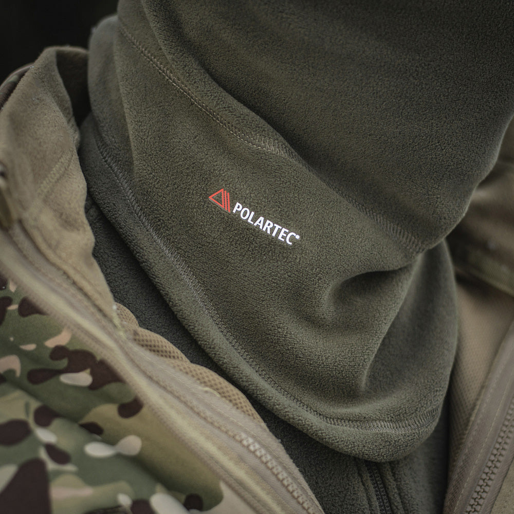 M-Tac шарф-труба анатомічний з затяжкою Polartec Army Olive