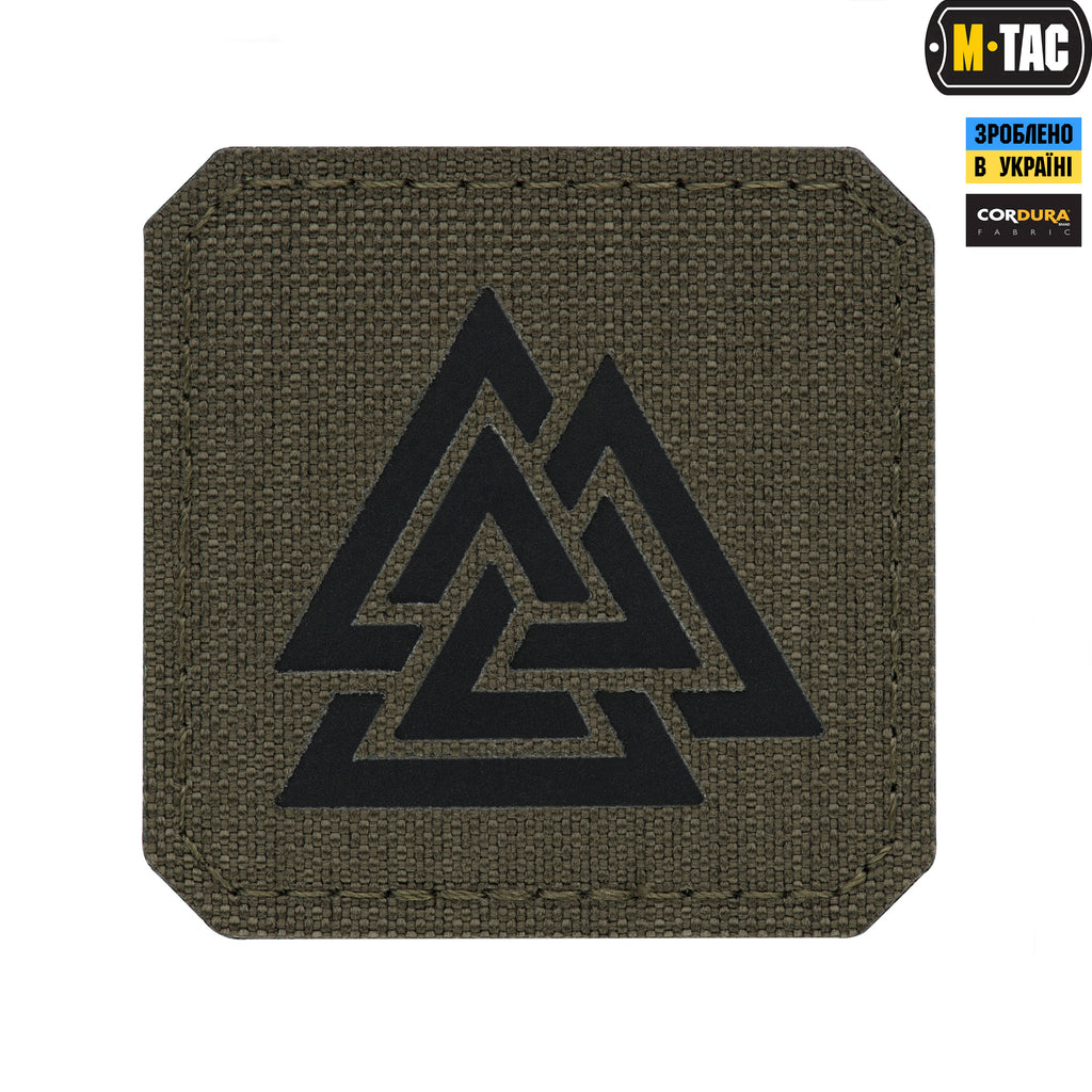 M-Tac нашивка Валькнут Laser Cut Ranger Green/Black