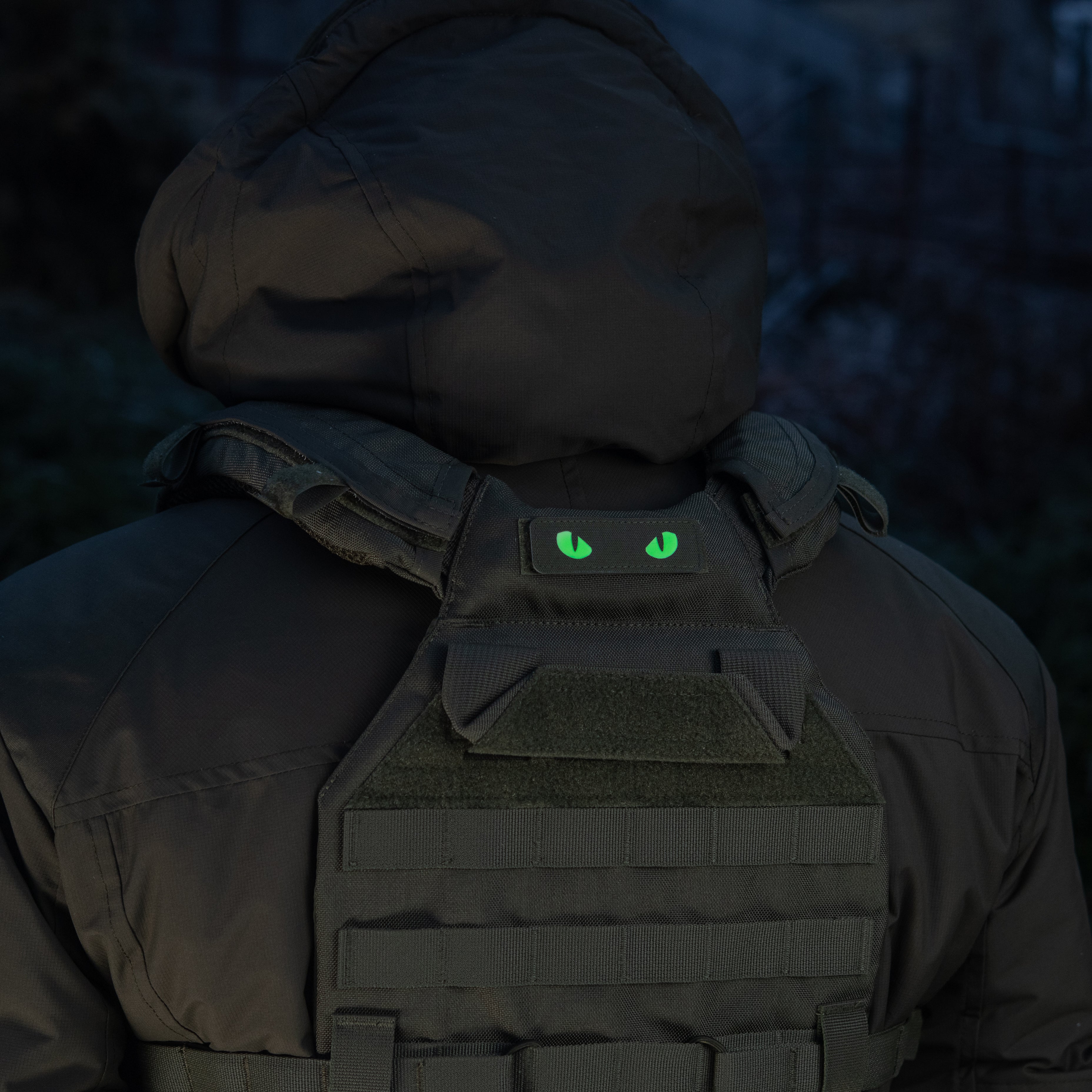 M-Tac нашивка Cat Eyes Laser Cut Ranger Green/світлонакопичувач