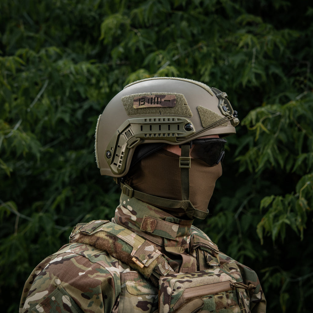 M-Tac нашивка група крові B (III) + наскрізна Laser Cut 25х80 Multicam