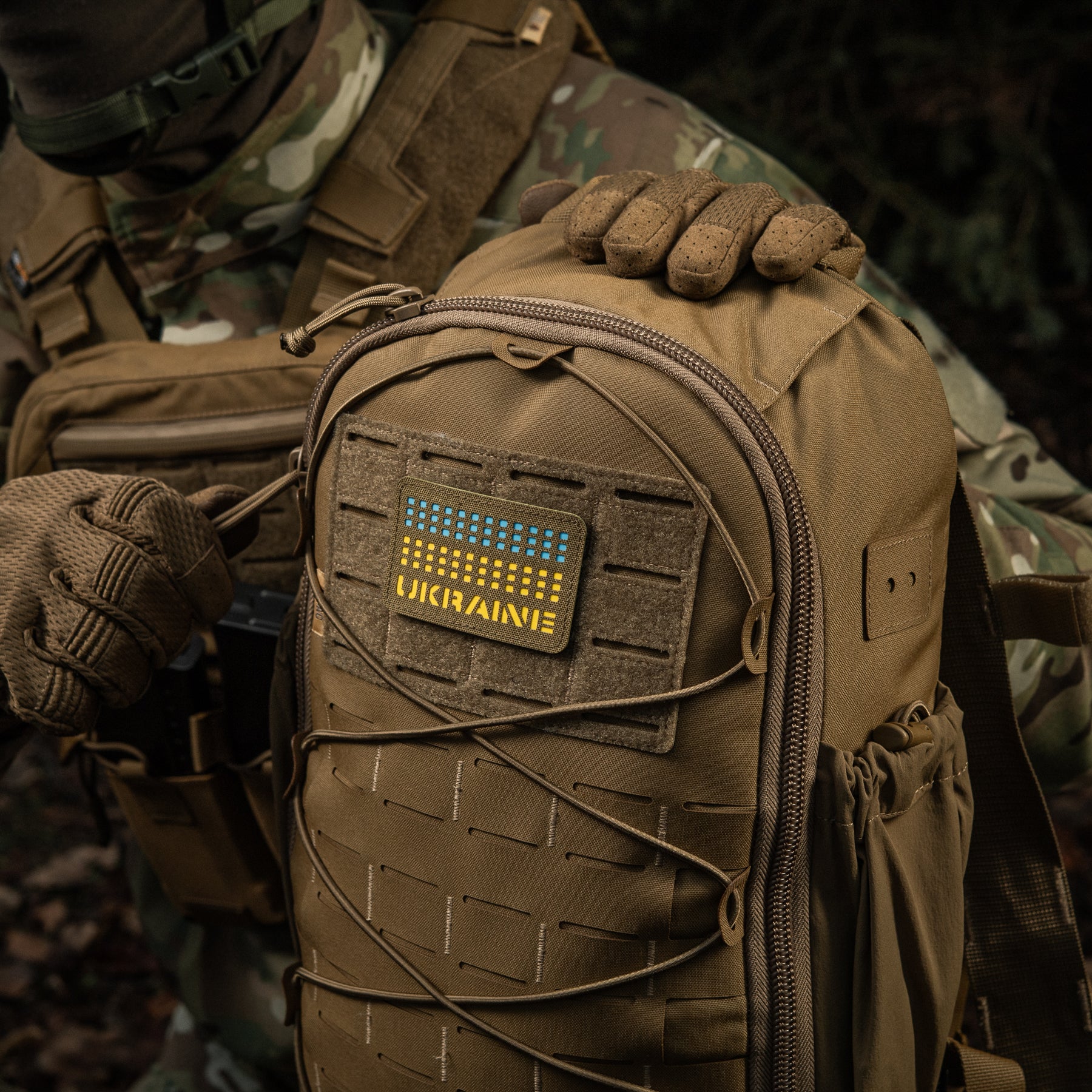 M-Tac нашивка Ukraine Laser Cut Coyote/Yellow/Blue/GID