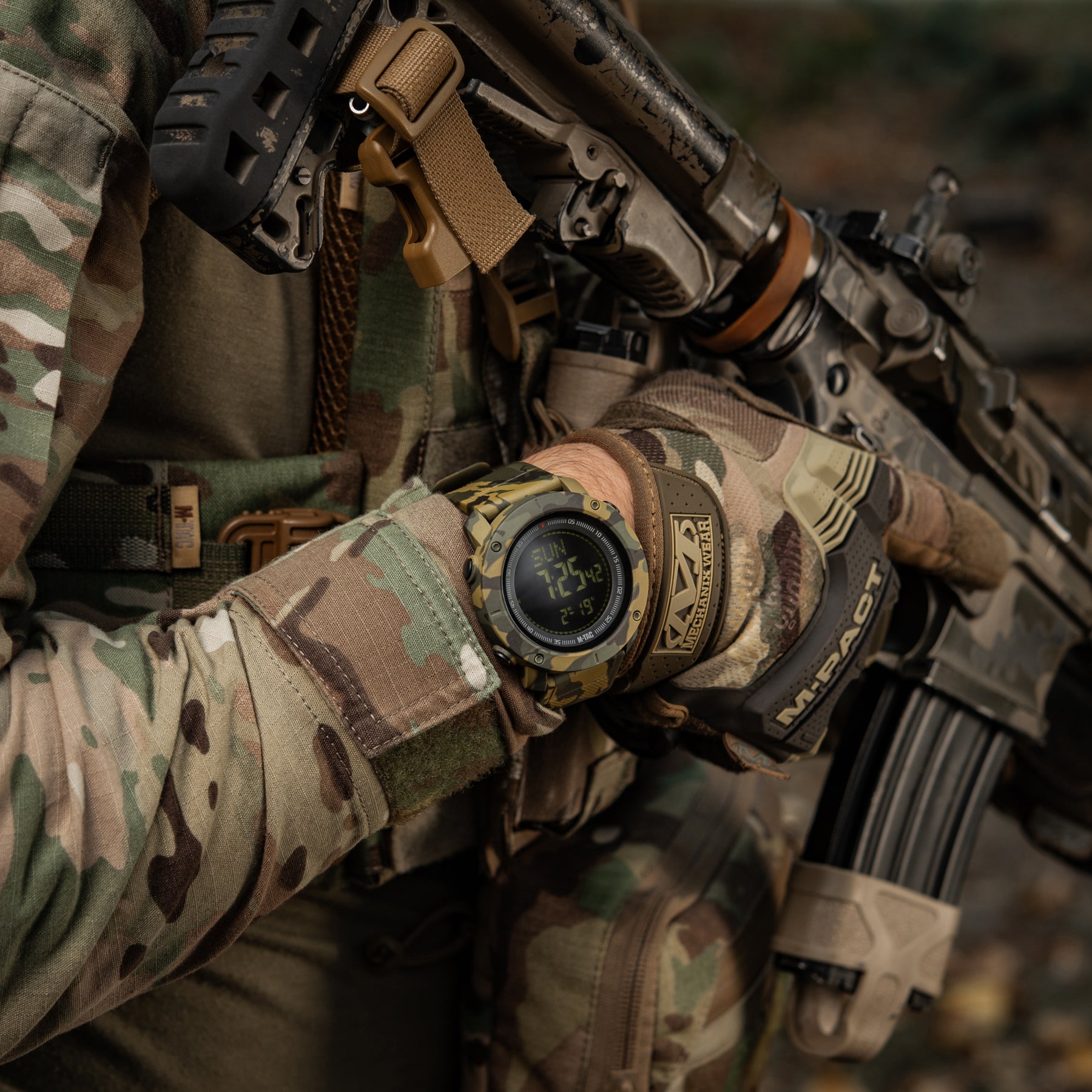 M-Tac годинник тактичний з компасом 2095 Camo