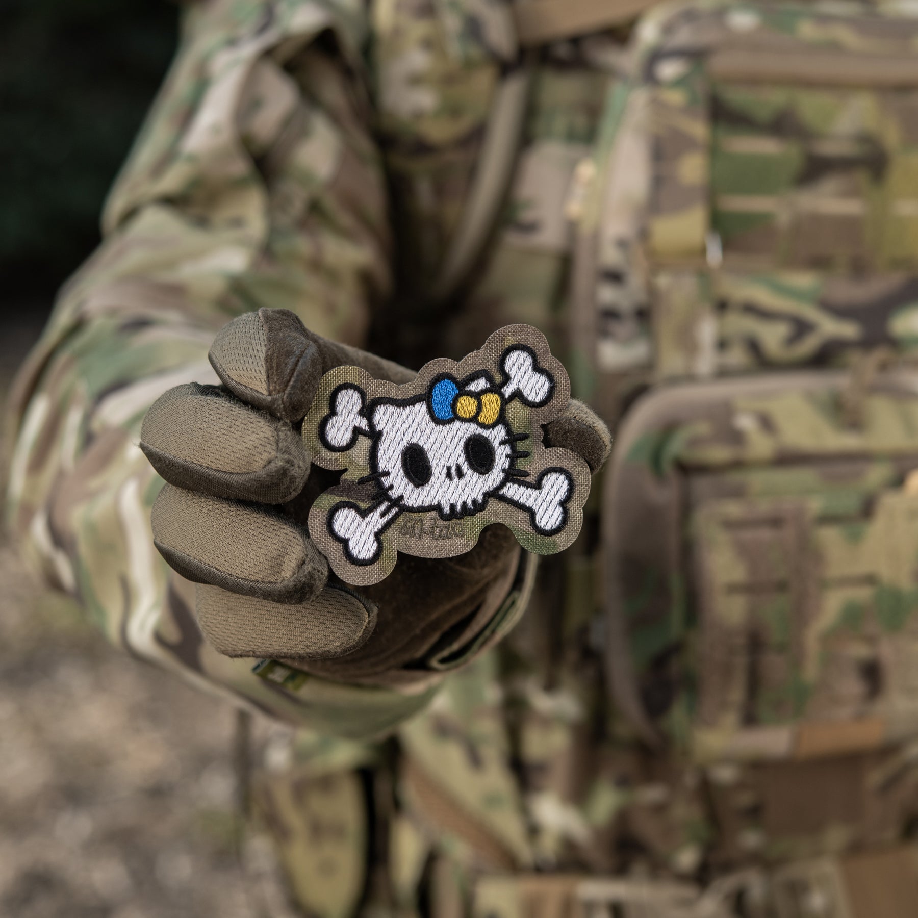 M-Tac нашивка KITTY (вишивка) White/Multicam