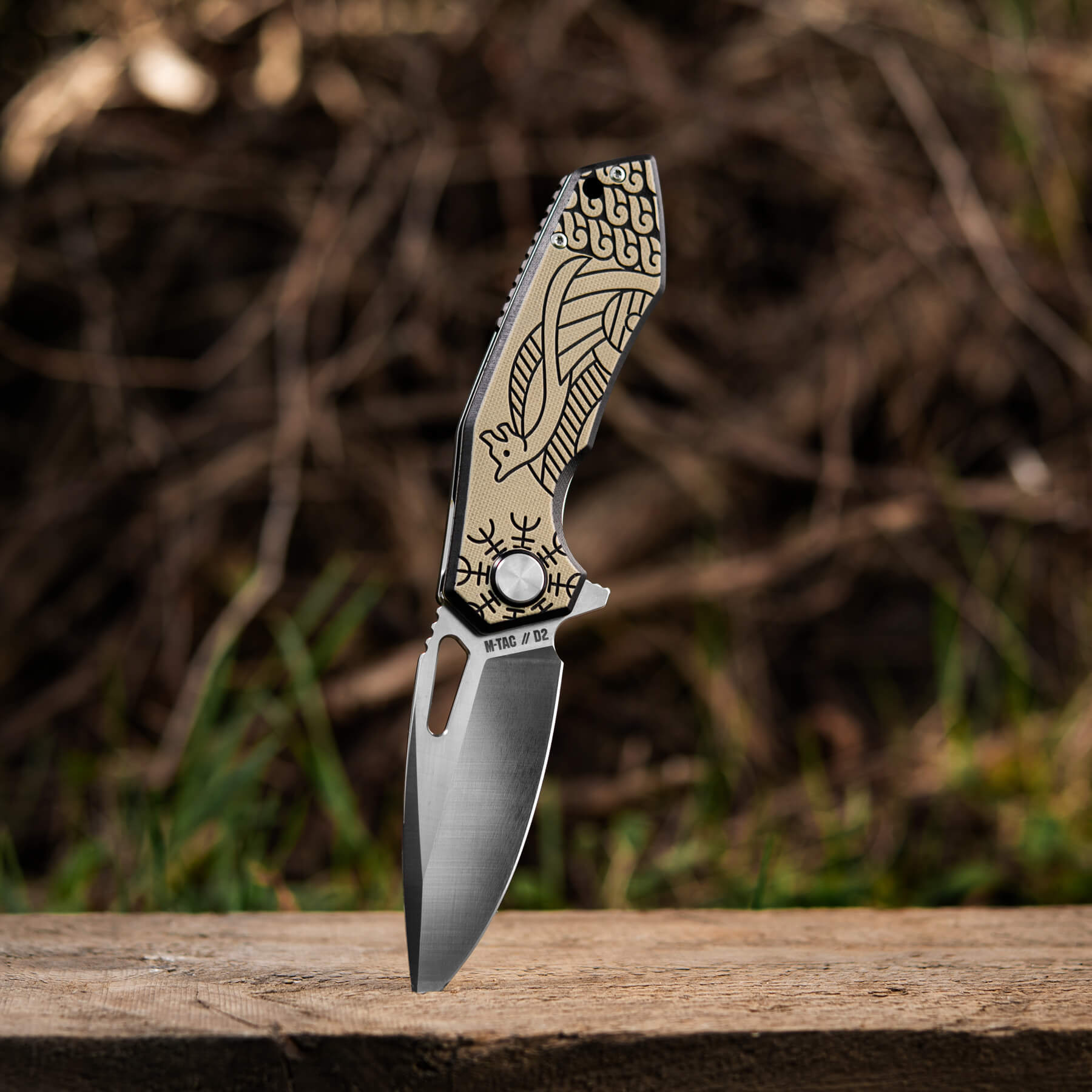 M-Tac ніж складний Type 12 Scandinavian Black/Sand