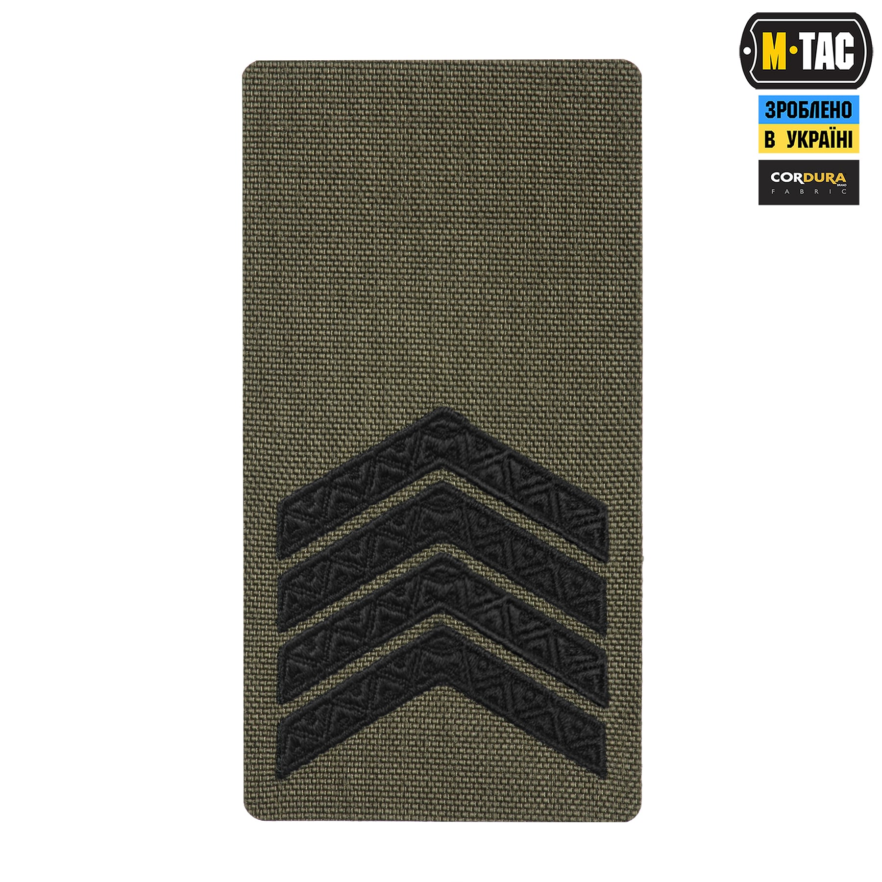 M-Tac погон на липучці Старший сержант (вишивка) Ranger Green