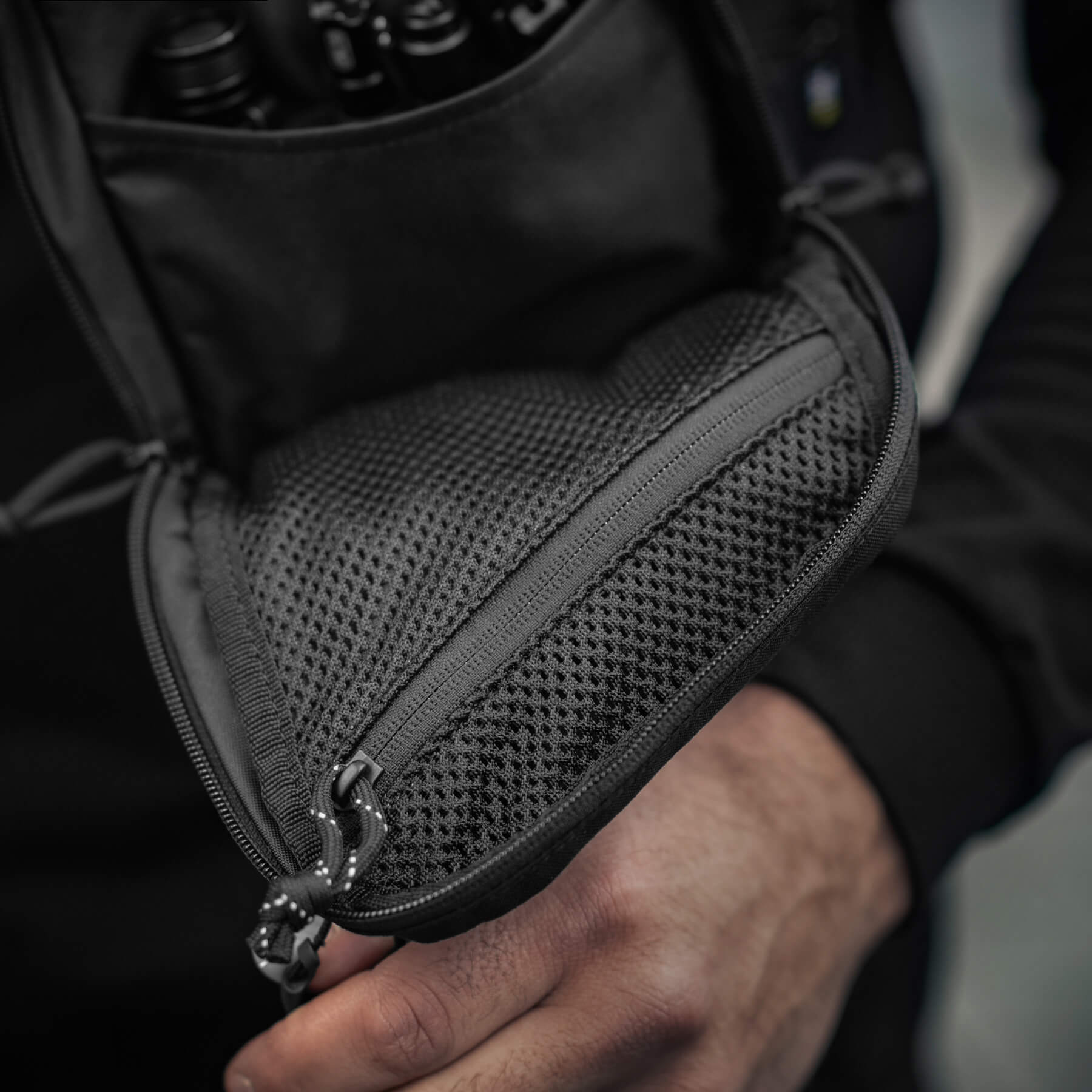M-Tac сумка Sling Pistol Bag Hex з липучкою Black