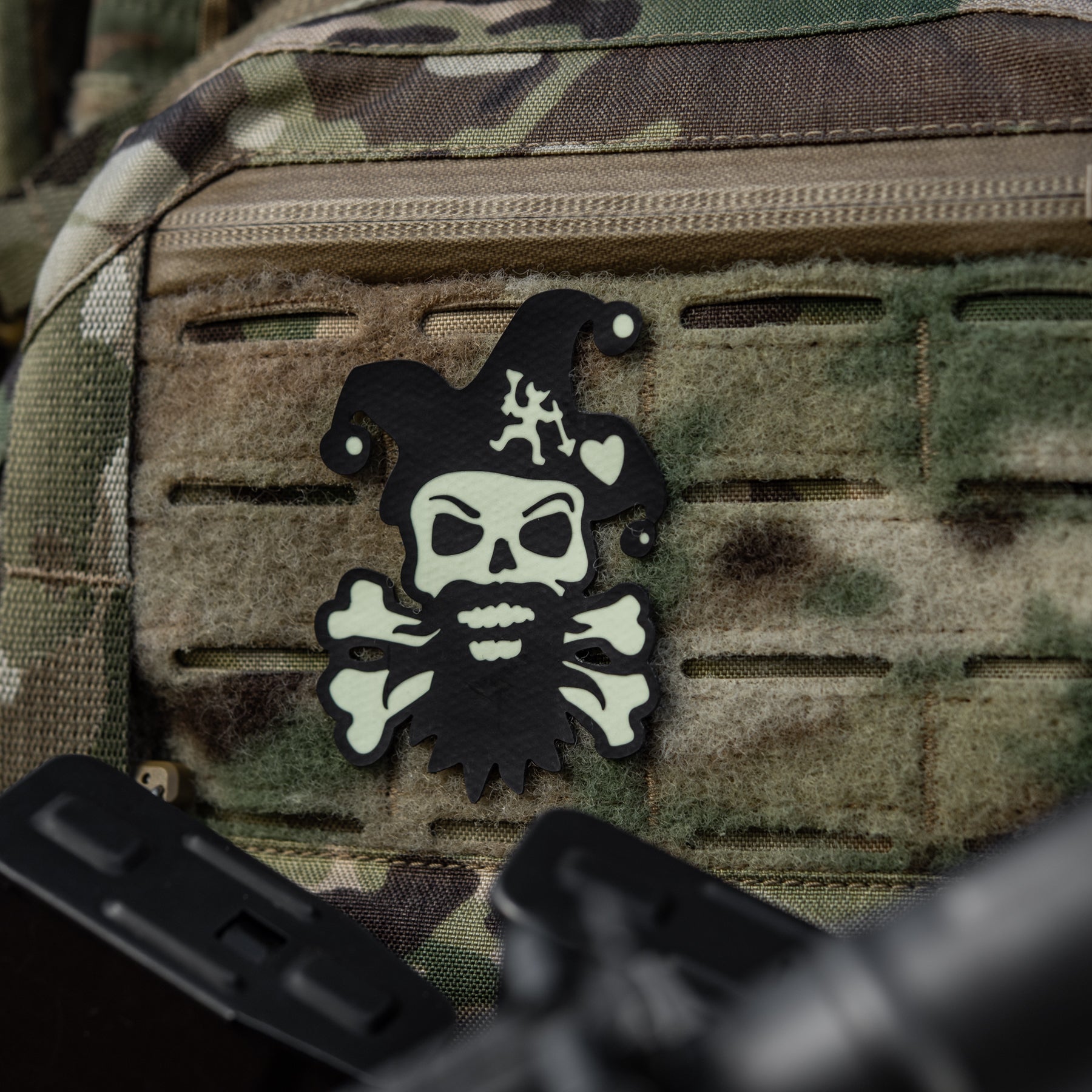M-Tac нашивка Посміхнись Black/GID
