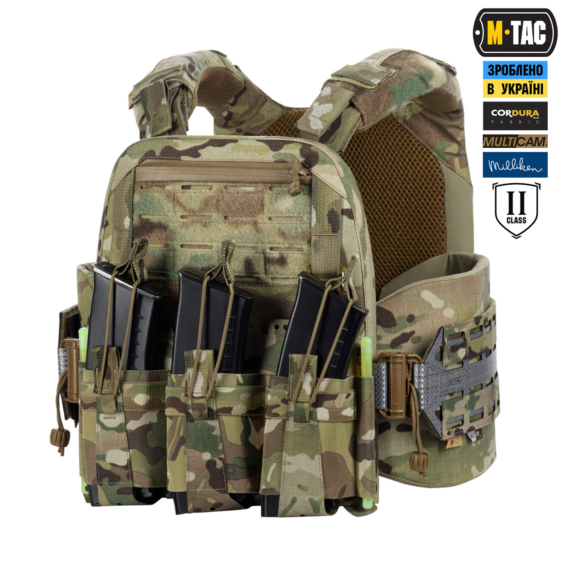 M-Tac плитоноска Cuirass Tiger Elite 2 клас захисту (розмір плити M) Multicam