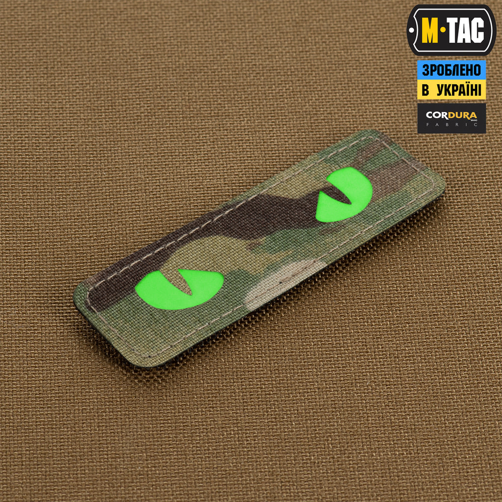M-Tac нашивка Cat Eyes Laser Cut Multicam/Green/GID