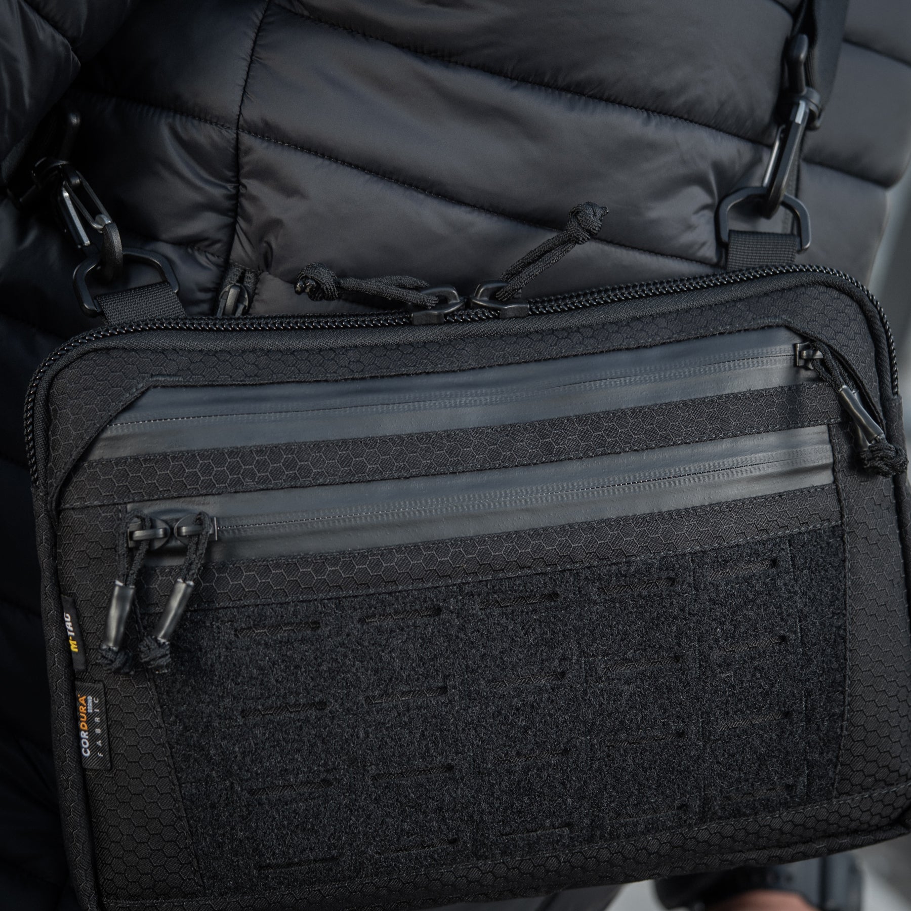 M-Tac сумка Admin Bag Medium Elite з липучкою Hex Black
