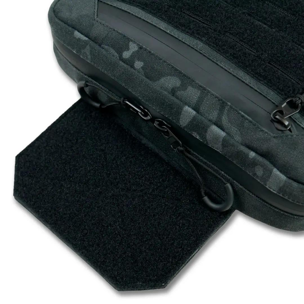 Сумка-напашник M Kiborg з балістичним пакетом 1 клас захисту Militex GU Сordura Black Multicam