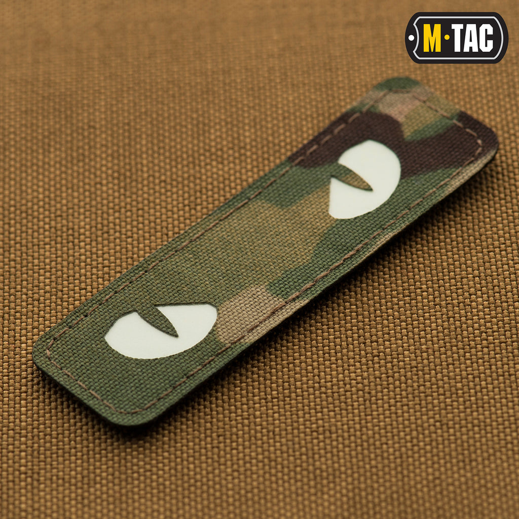 M-Tac нашивка Cat Eyes Laser Cut Multicam/світлонакопичувач