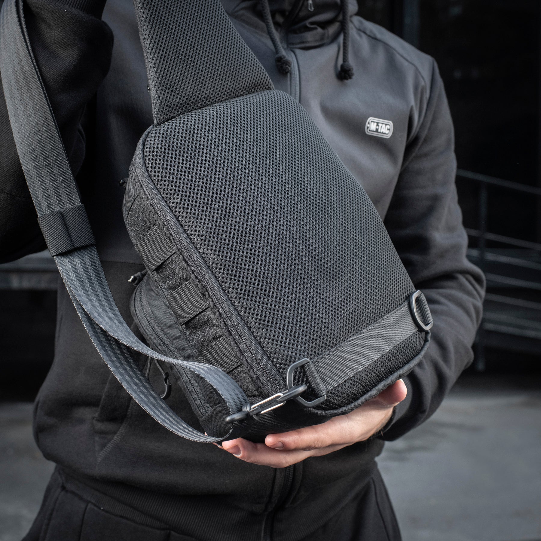 M-Tac сумка Cross Bag Slim Elite Hex Black
