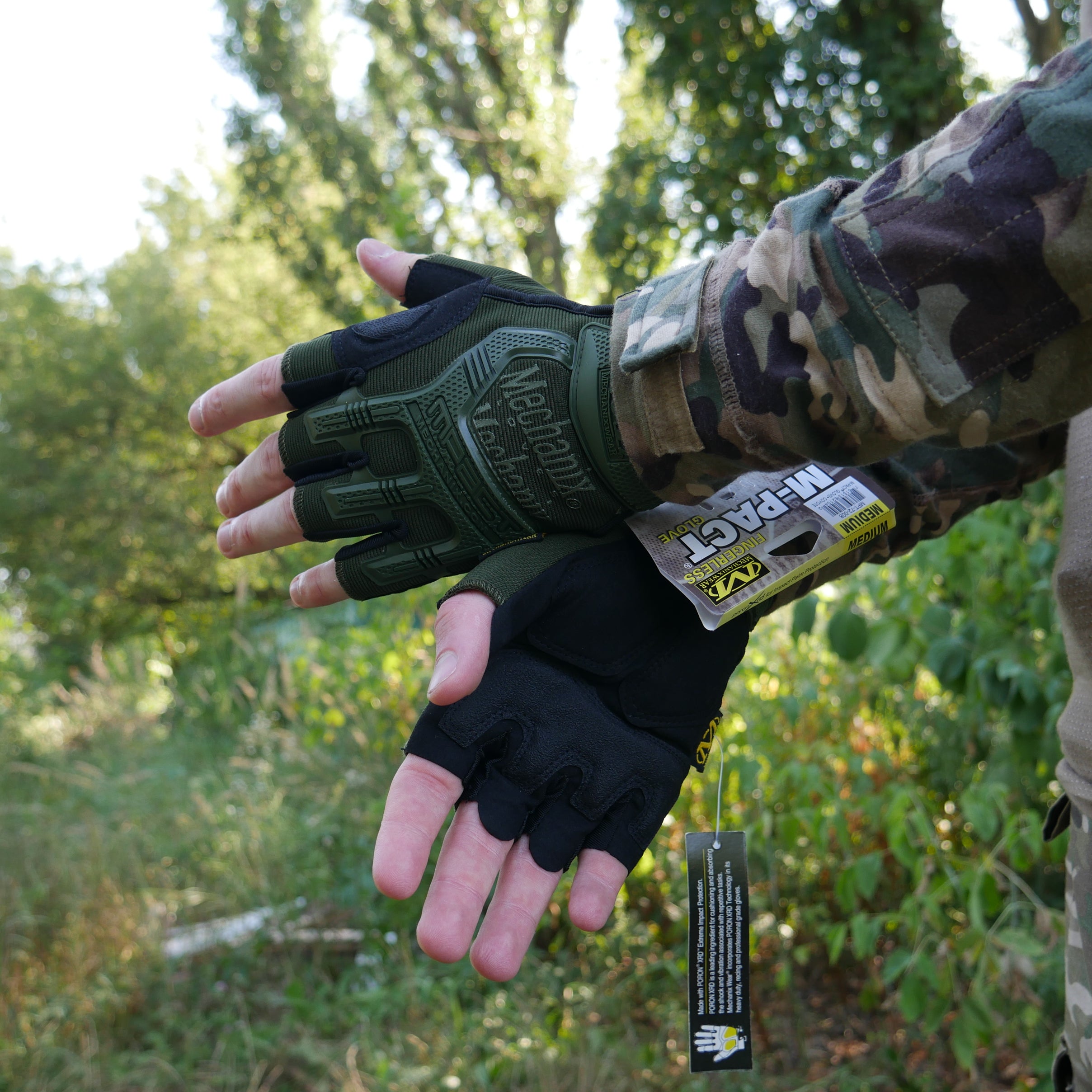 Безпалі рукавиці олива Mechanix MXK-2