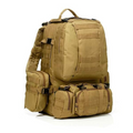 Військово-тактичний рюкзак Molle Assault 55 L+ 3 органайзери Койот