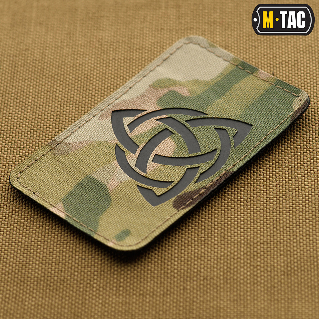 M-Tac нашивка Трикветр Laser Cut Multicam/Black