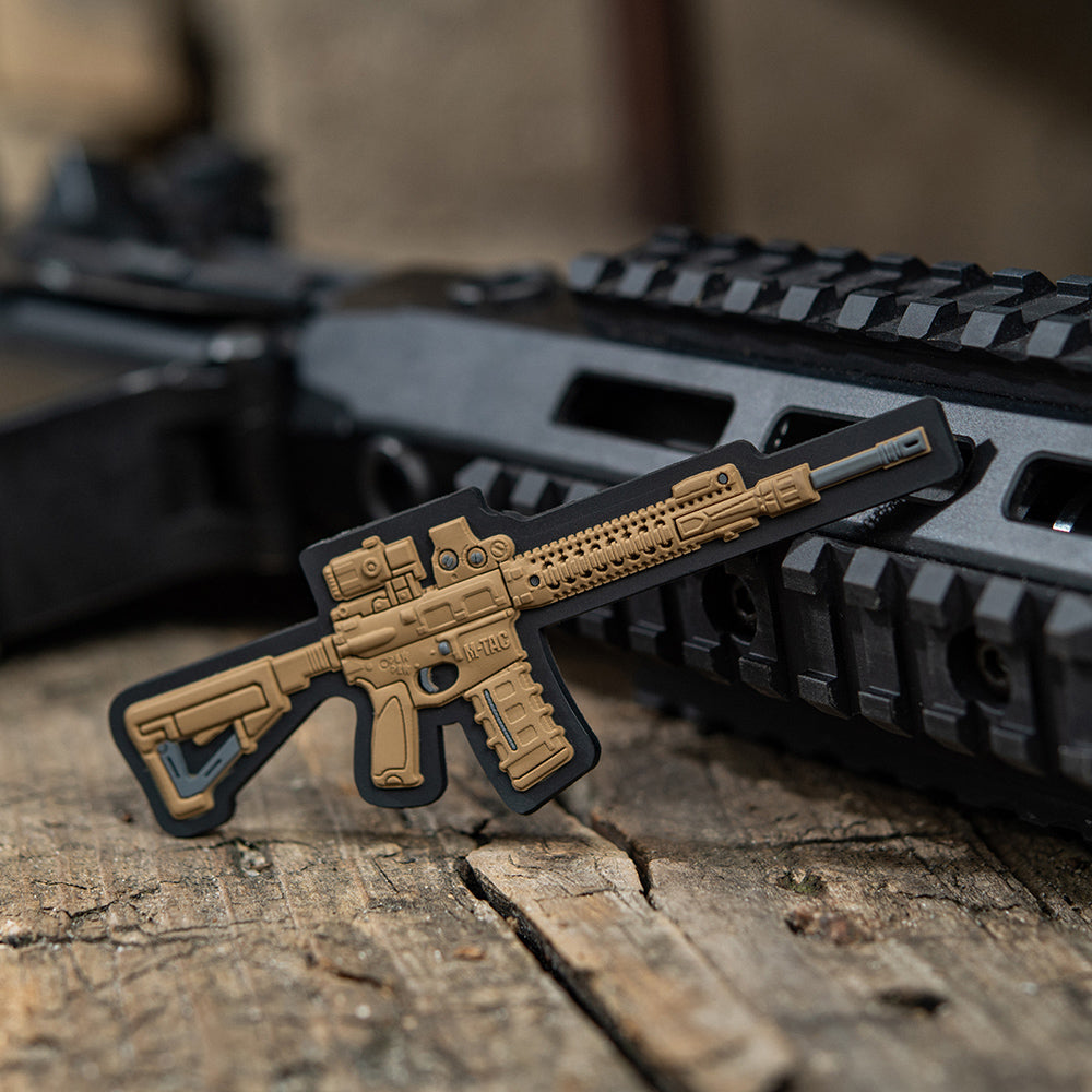 M-Tac нашивка AR-15 3D ПВХ койот
