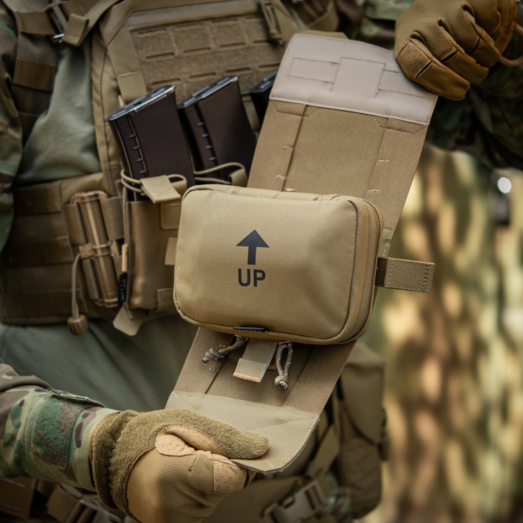 M-Tac підсумок медичний горизонтальний Large Elite Coyote