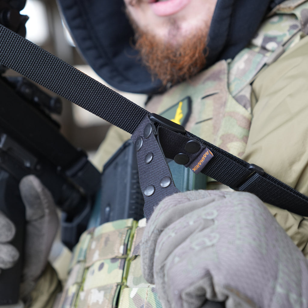Збройовий ремінь RAGNAROK "KRAKEN" Gen.2 QD (Триточковий) Чорний