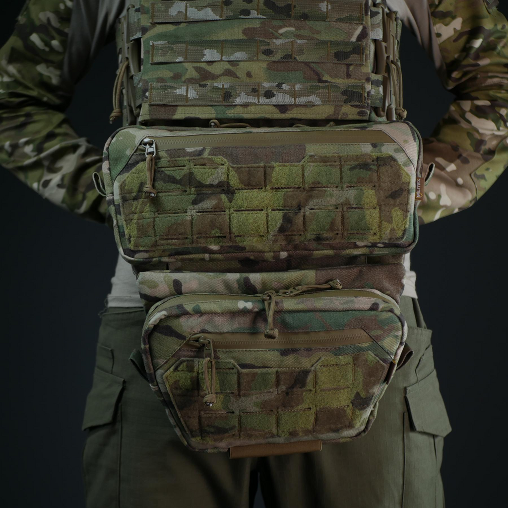 Комплект (захист живота + сумка) Militex Cordura original USA Мультикам розмір (L)