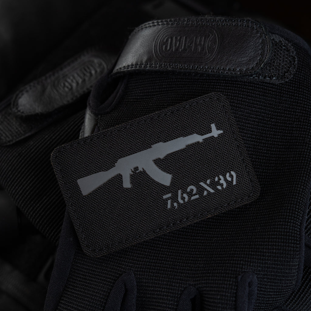 M-Tac нашивка AKM 7,62х39 Laser Cut Black/Grey