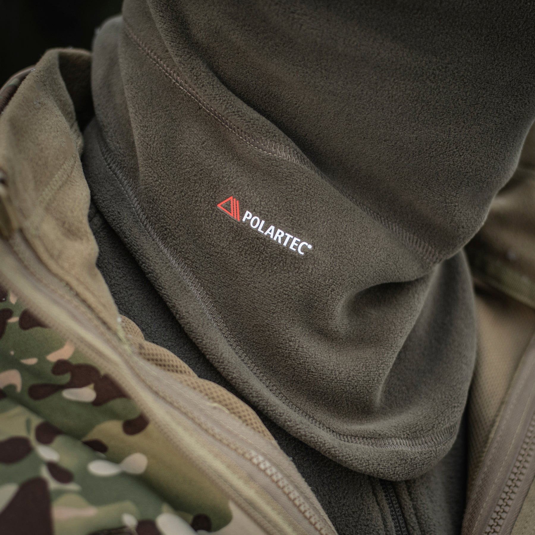 M-Tac шарф-труба анатомічний з затяжкою Polartec Dark Olive